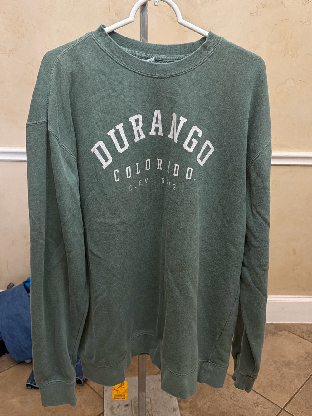 Durango Colorado Men's Crewneck Sweatshirt - Green